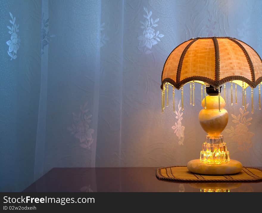 Classic Lamp On Table