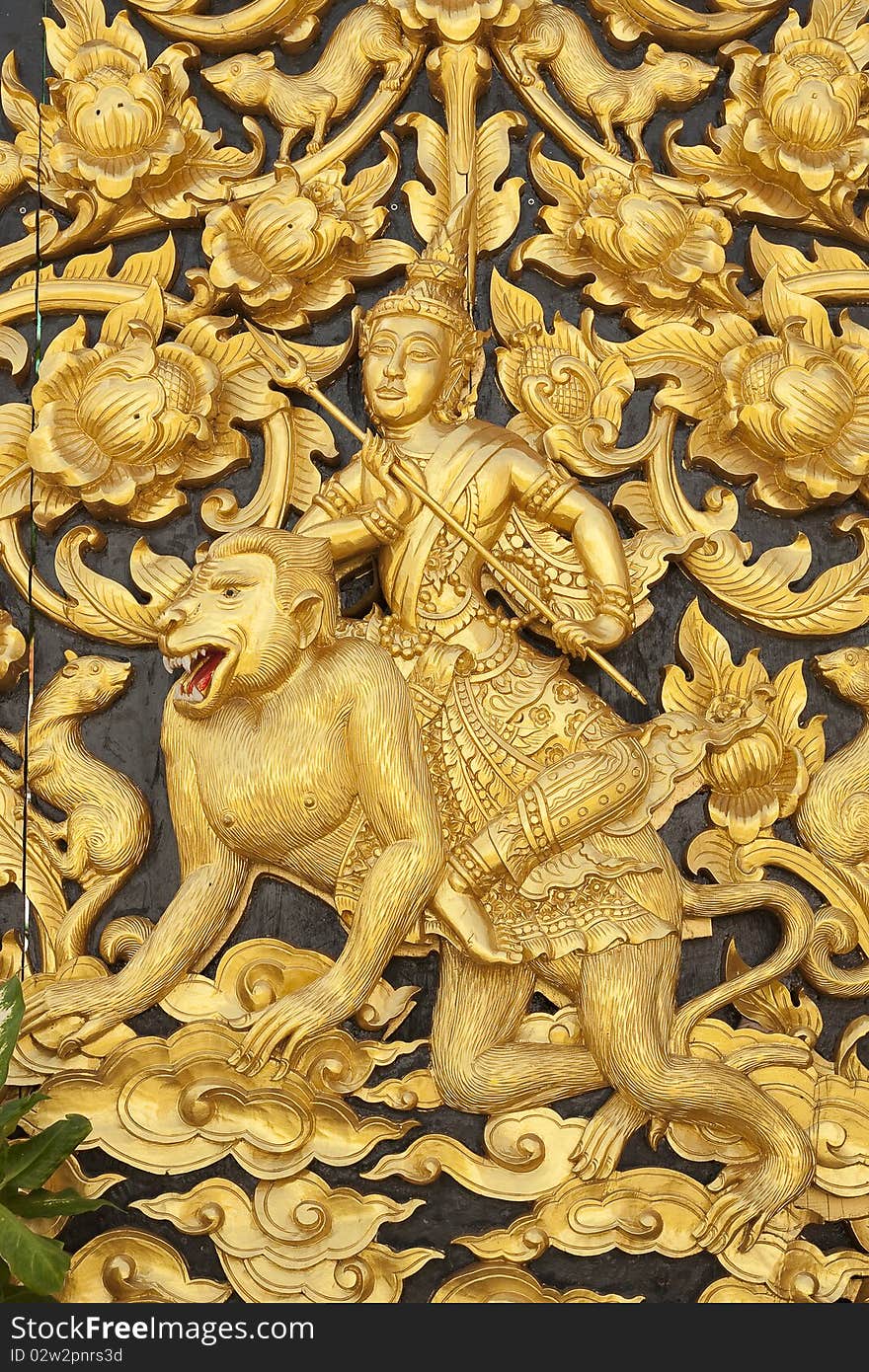 Art Thai Style In Temple