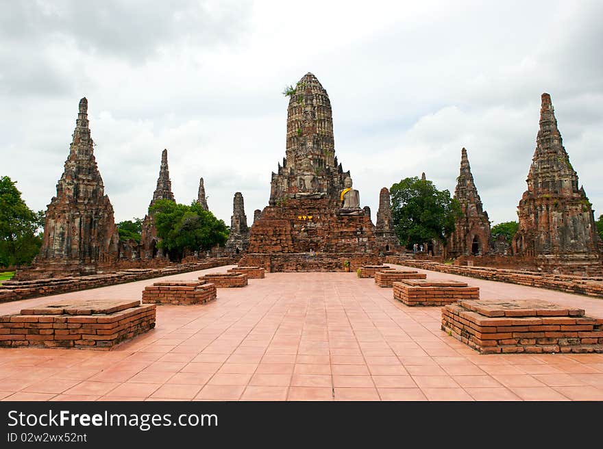 Wat Chai Wattanaram , The world heritage in Ayutthaya, Thailand