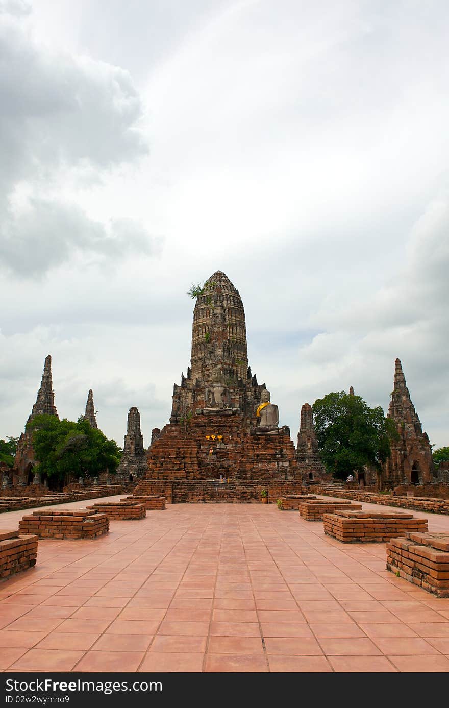 Wat Chai Wattanaram , The world heritage in Ayutthaya, Thailand