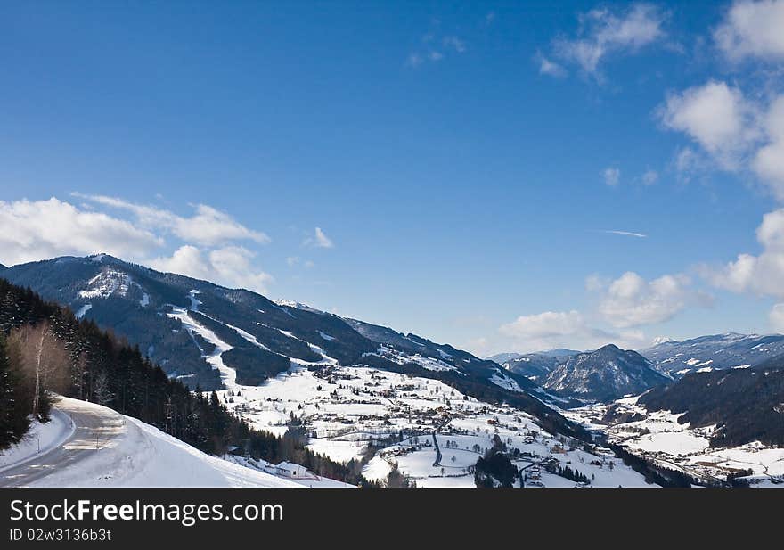 Ski resort Schladming . Austria