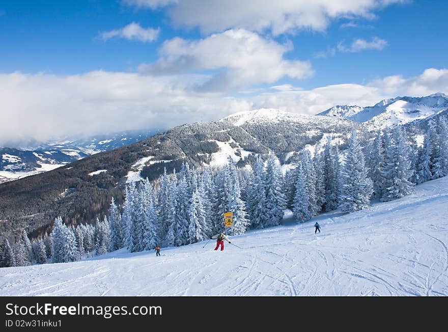 Ski resort Schladming . Austria