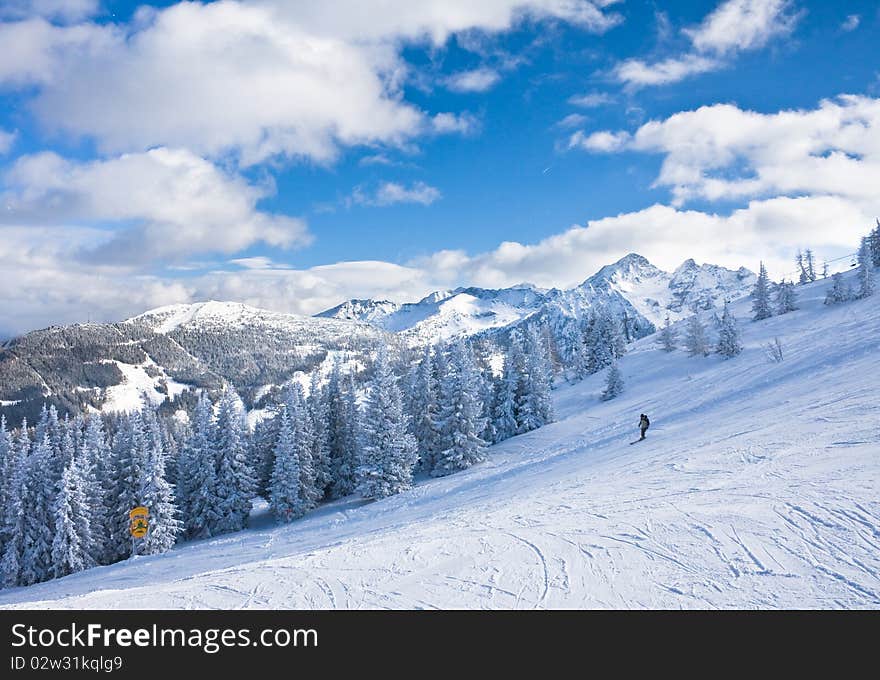 Ski resort Schladming . Austria