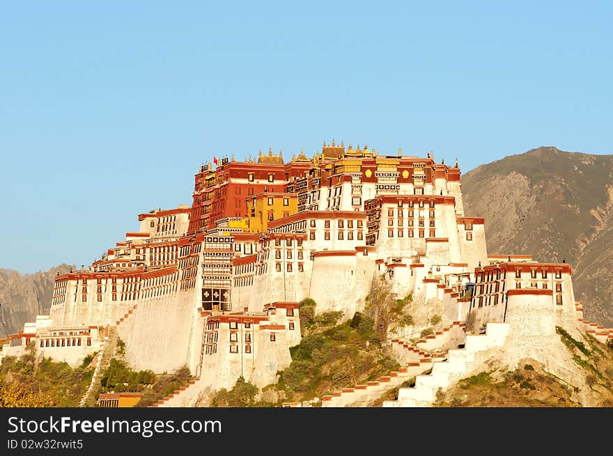 The Potala Palace In Lhasa,Tibet