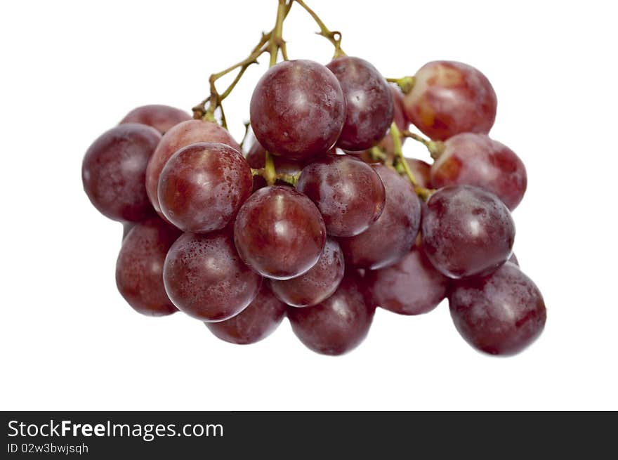 Bunch of red grapes