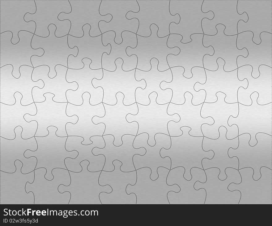 Stainless steel jigsaw pattern