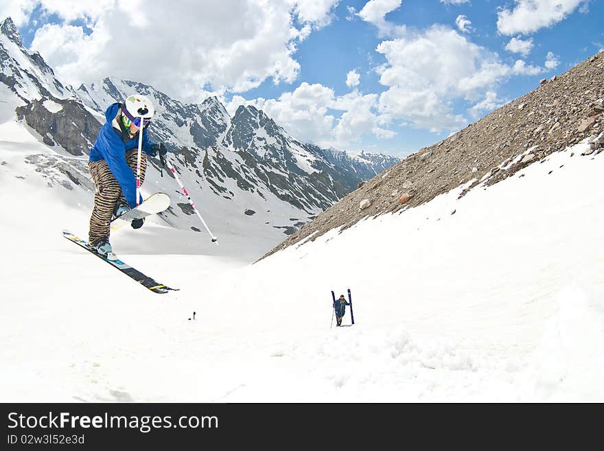 Freerider, Jumping In A Mountains