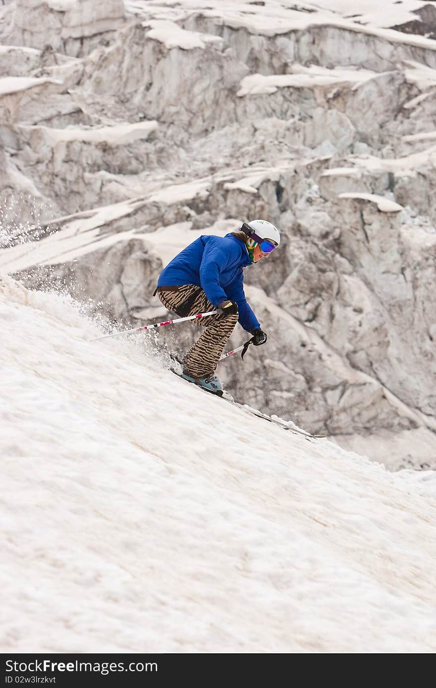 Freeride in a mountains, Caucasus, summer, 2010. Freeride in a mountains, Caucasus, summer, 2010