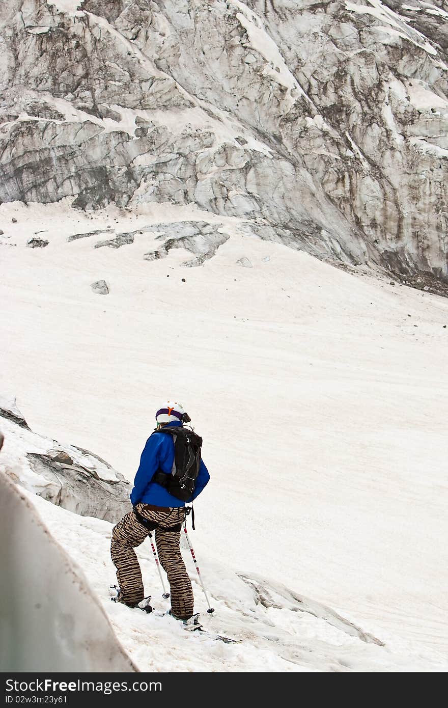 Freeride in a mountains, Caucasus, summer, 2010. Freeride in a mountains, Caucasus, summer, 2010