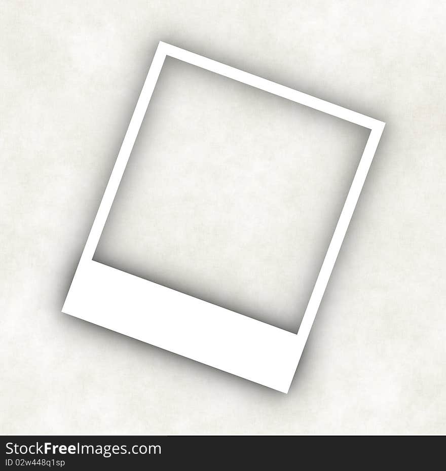 Blank photo frames on Old paper