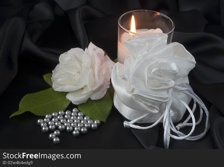 Pearl gray,blanc rose and candle