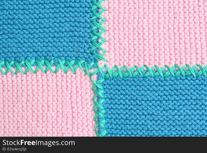 Texture of sweet color knitted fabrics