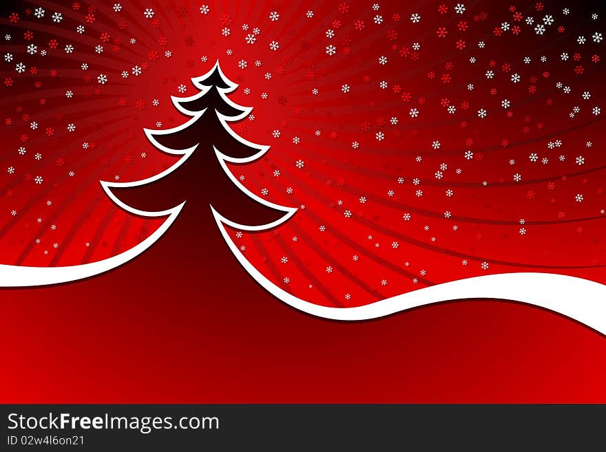 Graphic illustration of Christmas Tree