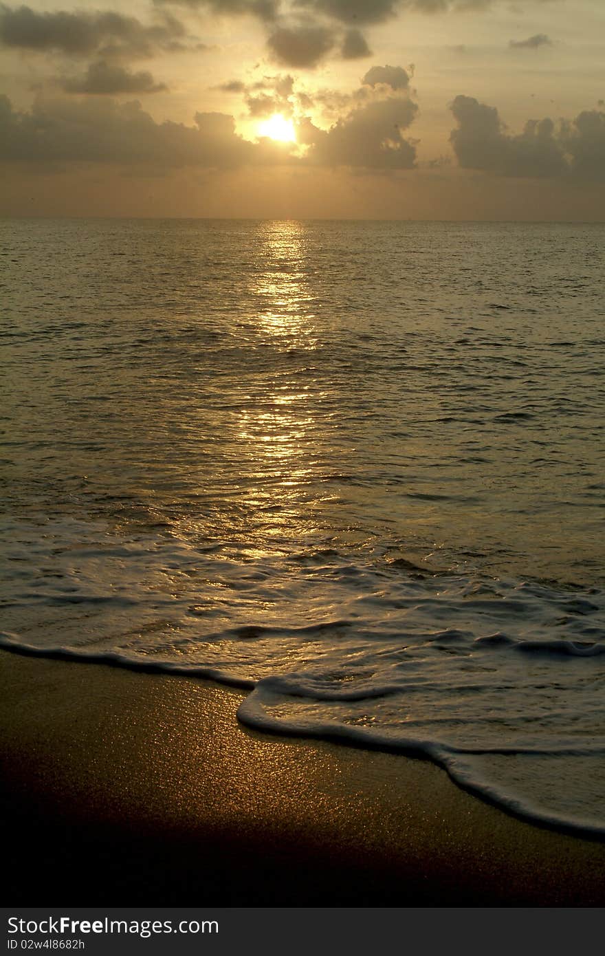 Sunset in the Andaman sea  Southern Thailand. Sunset in the Andaman sea  Southern Thailand.