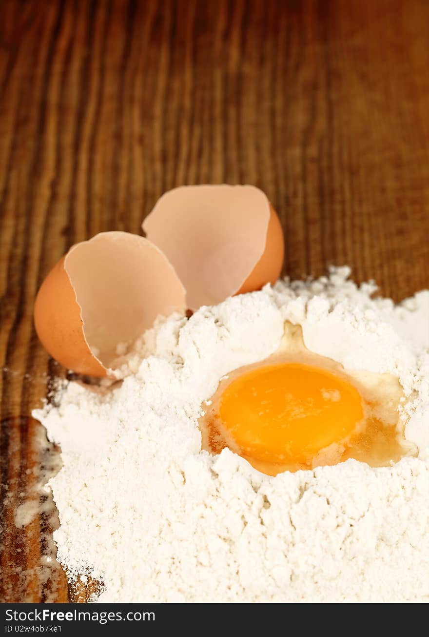 Egg and flour