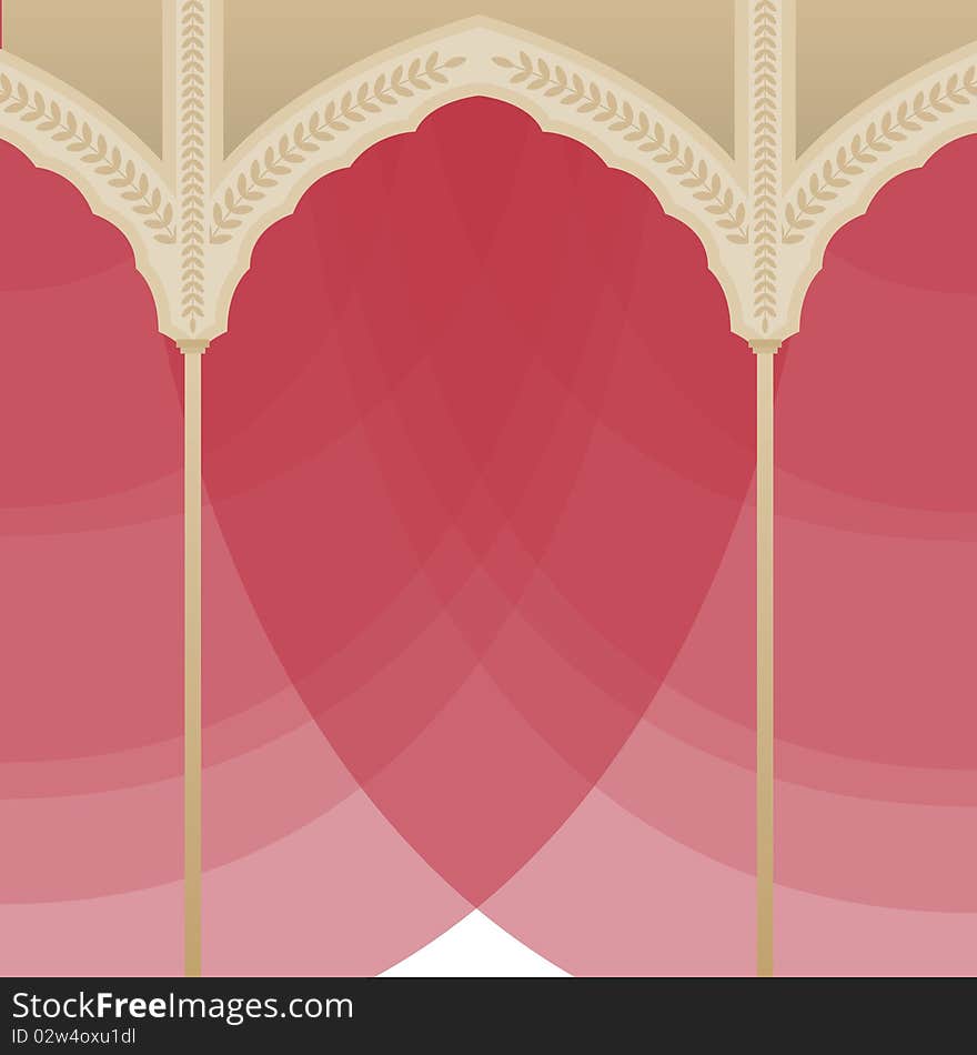 View of a decorative background. View of a decorative background