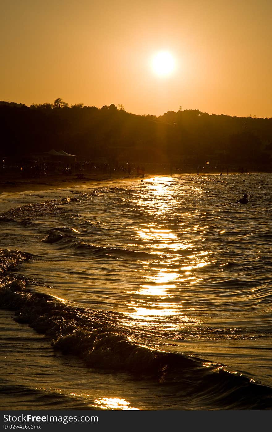 Sunset at sea