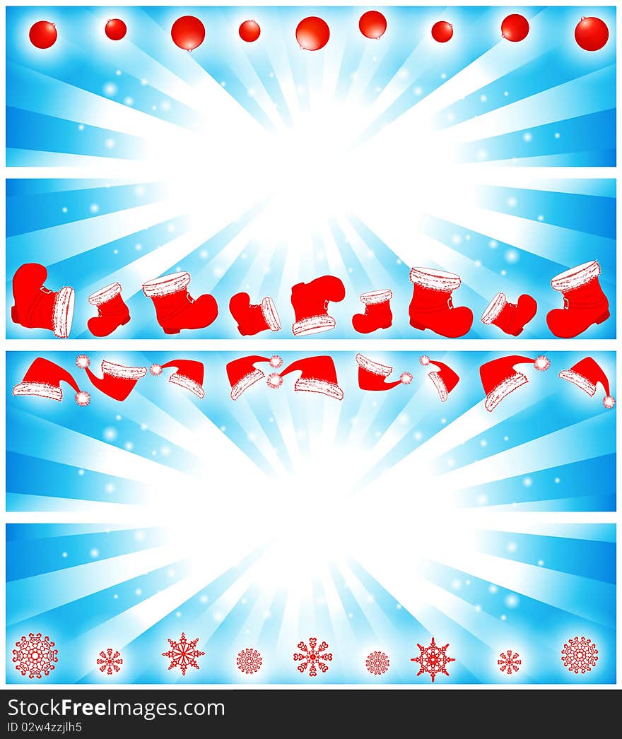 Christmas banner set