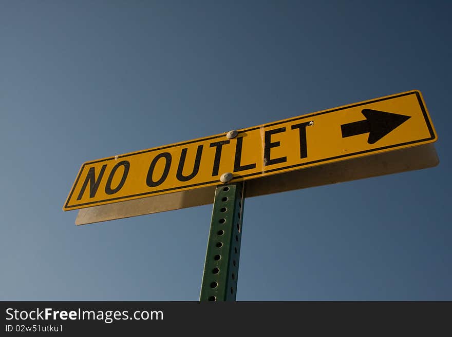 No Outlet Sign