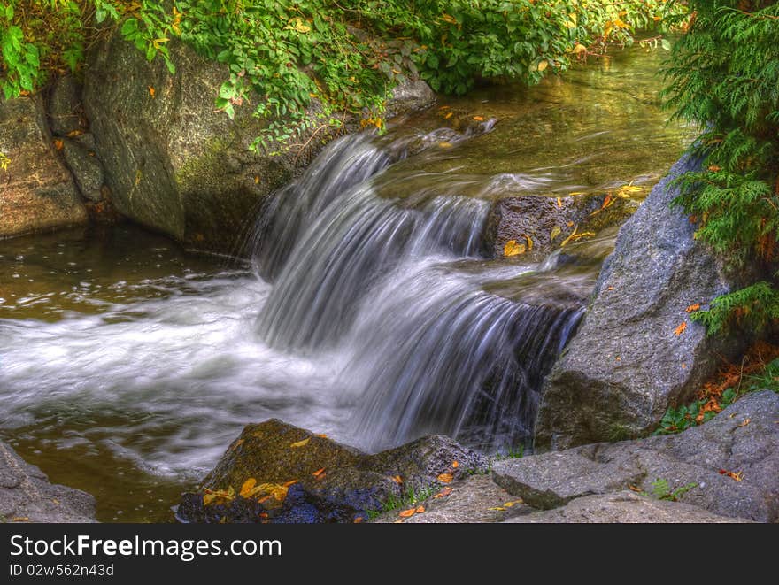 Water falls