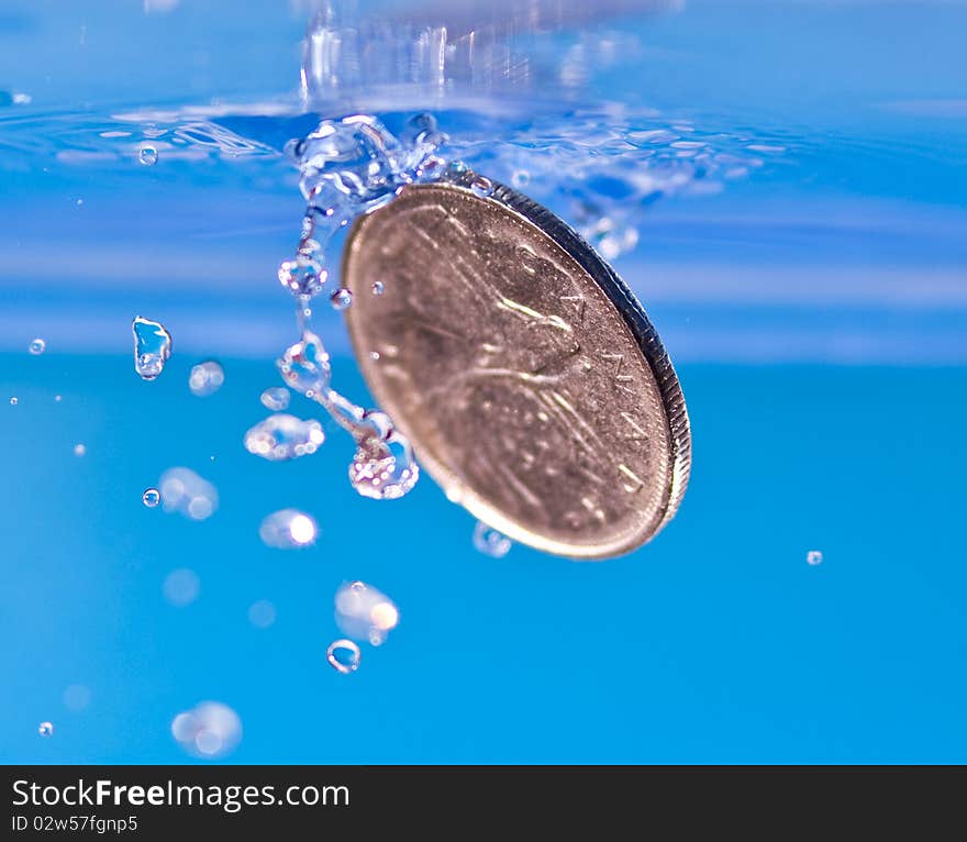 High Speed Photography , objects jumping out of water.