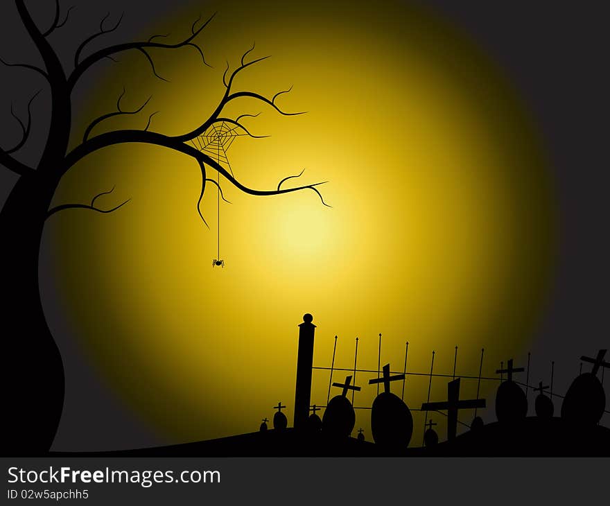 Scary Halloween background vector background