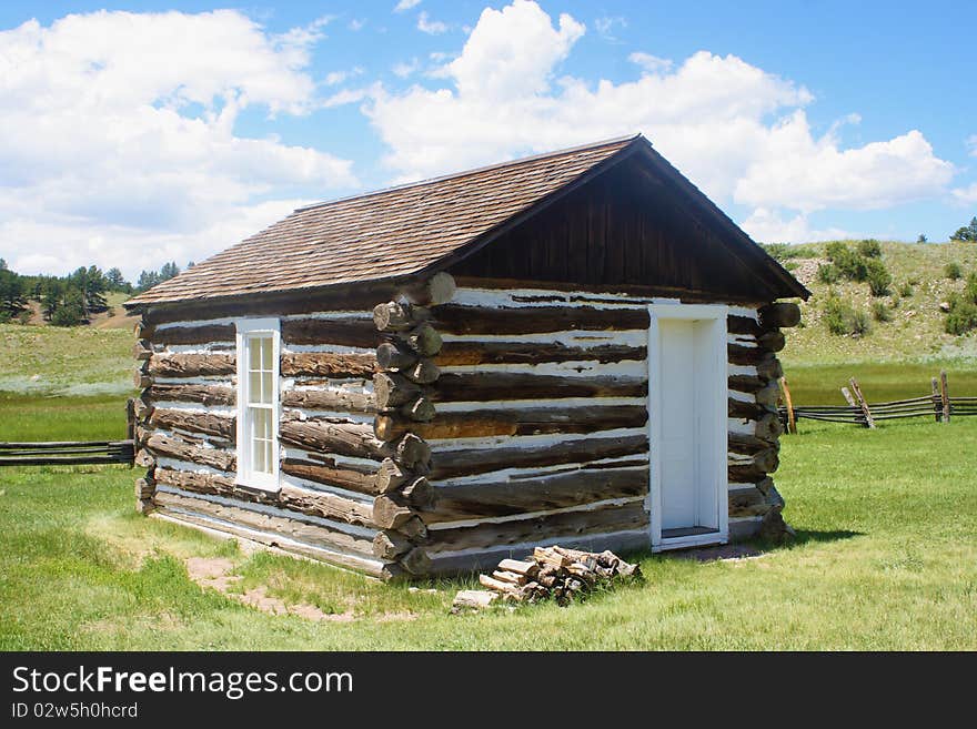 An outbuilding on a historic homestead in Colorado.