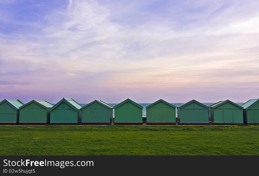 Beach huts