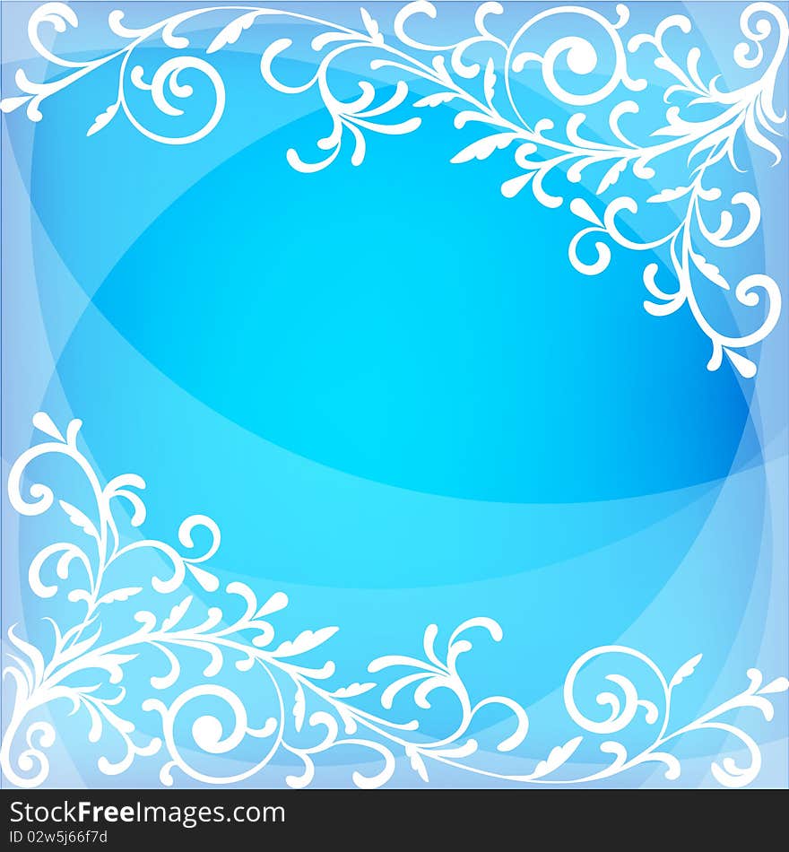 Blue Christmas background  illustration