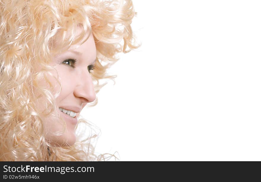 Young Smiling Girl With Blond Hair