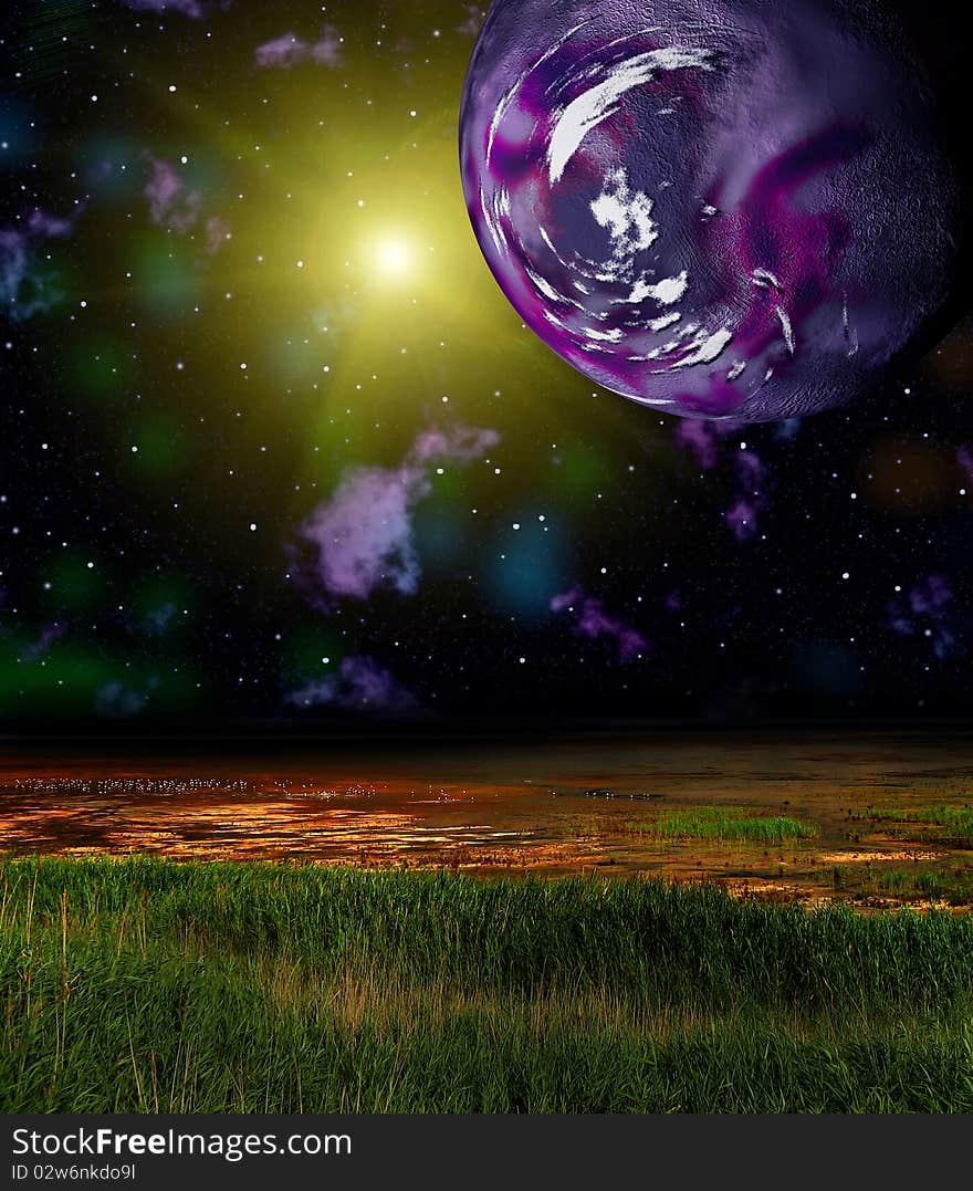 Space landscape