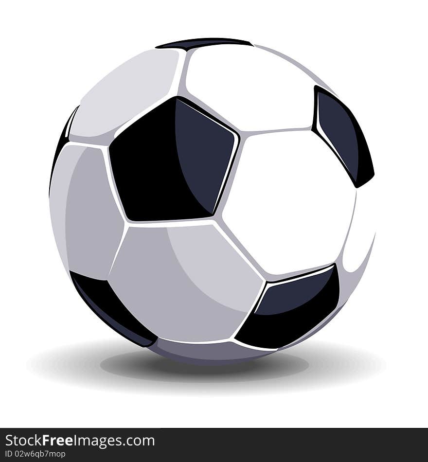 High quality isolated soccer ball