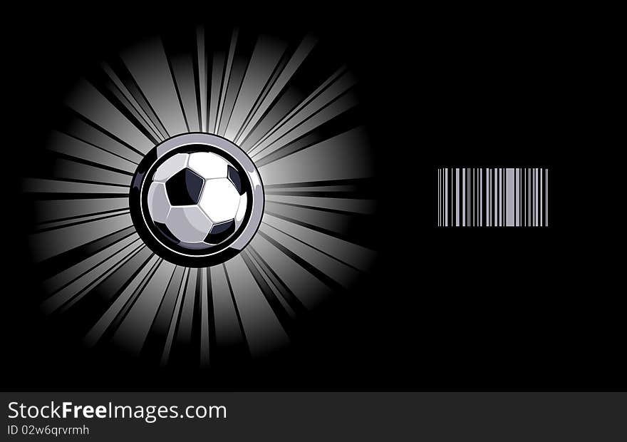 Shining soccer ball