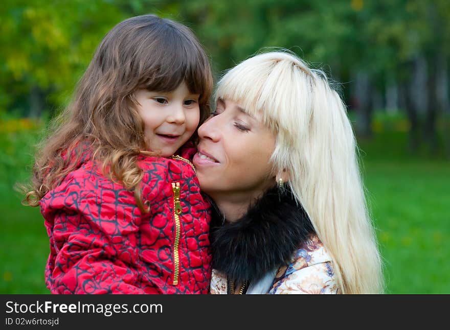 Happy Mother And Daughter