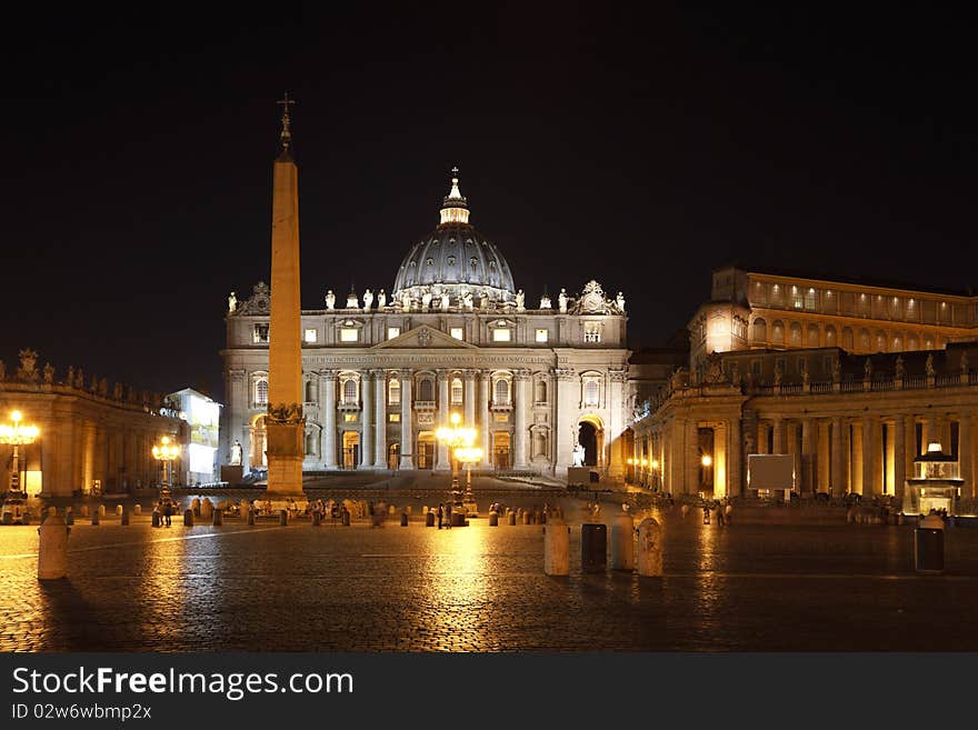 View of Basilica of Saint Peter, Vatican, Rome, Italy. View of Basilica of Saint Peter, Vatican, Rome, Italy