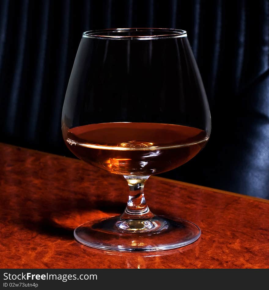 Snifter Glass Of Cognac