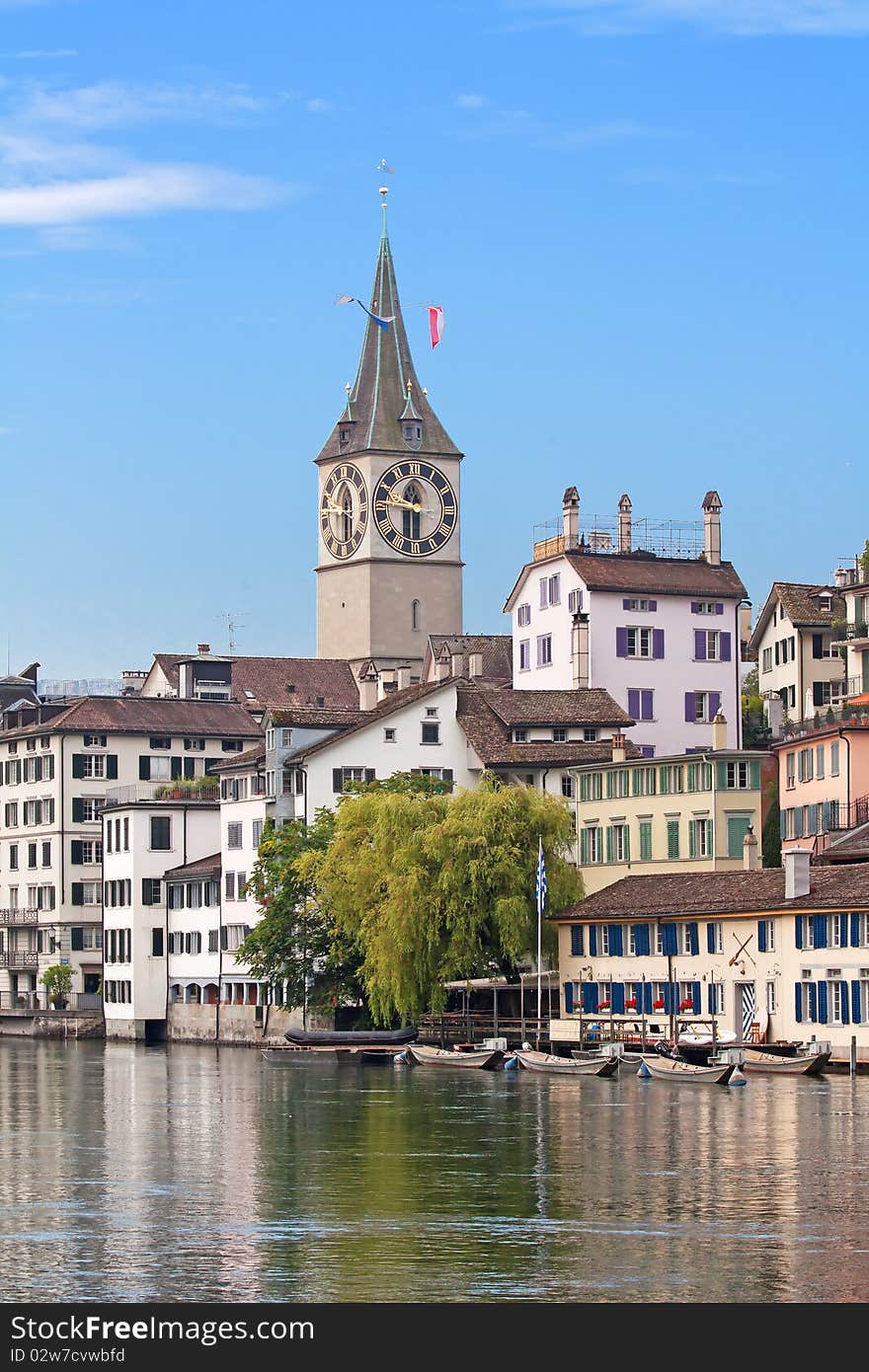 View of the Zurich donwtown (Switzerland, 2009)