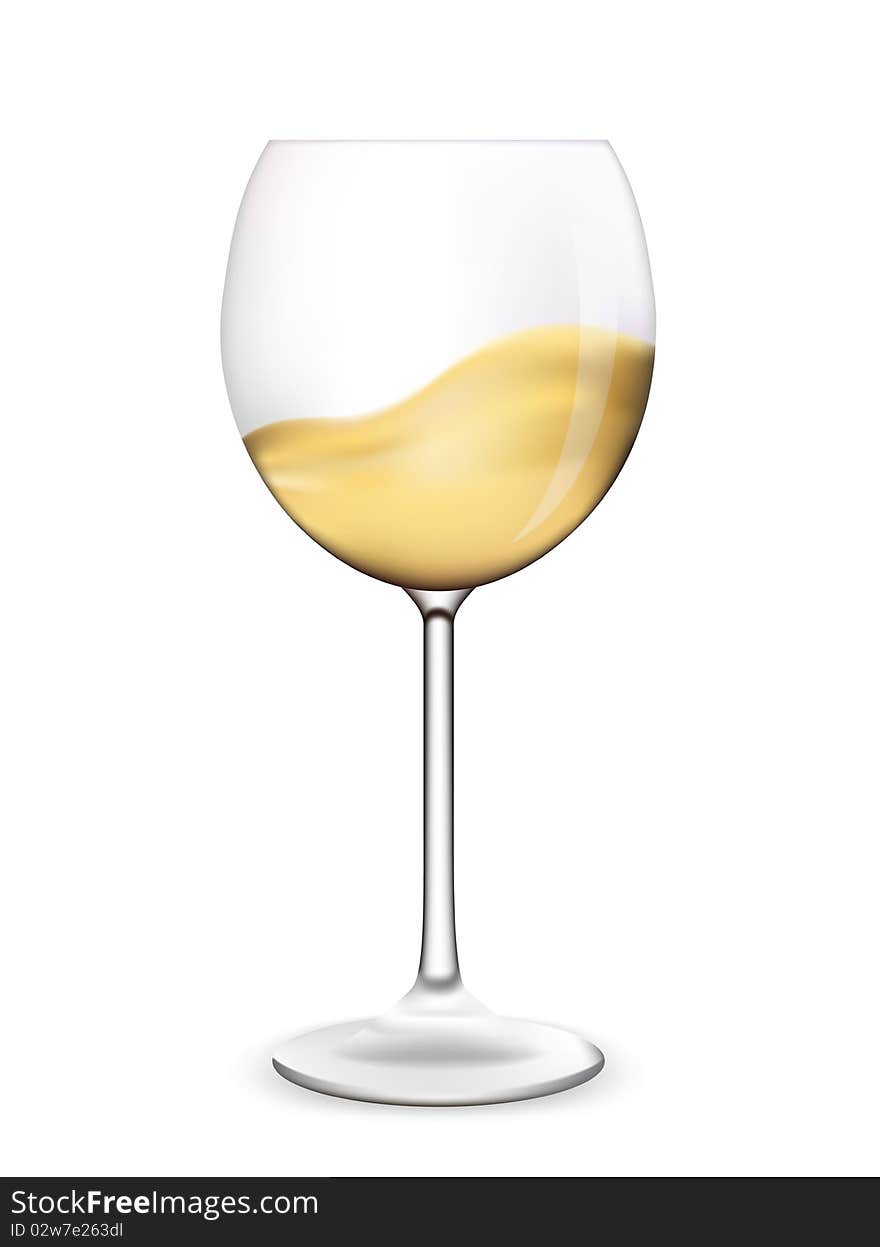 Wine glass isolated on white background. Wine glass isolated on white background.