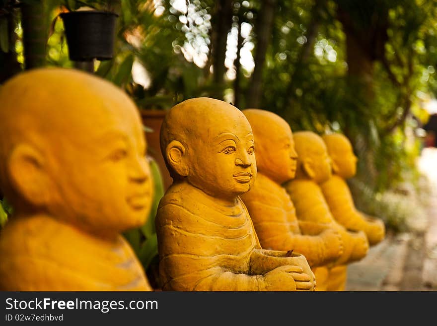 Thai Monk Sculpture