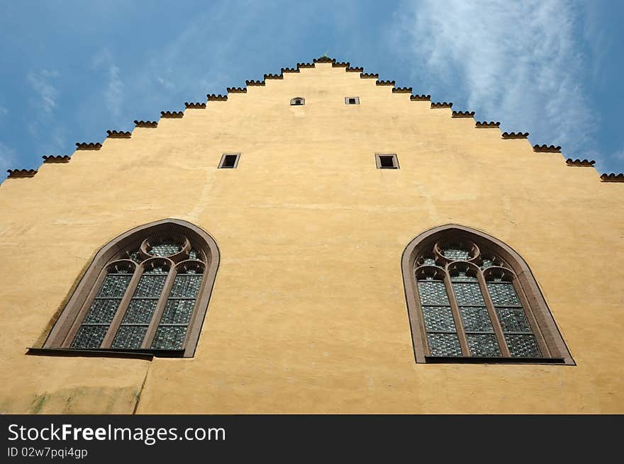 Old Regensburg gothic architecture