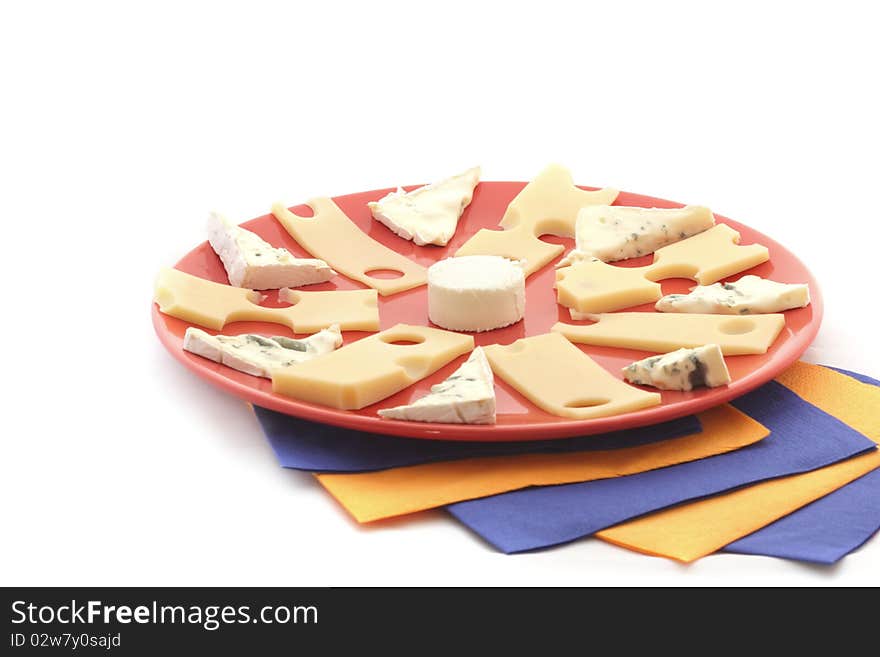 Plate and cheese