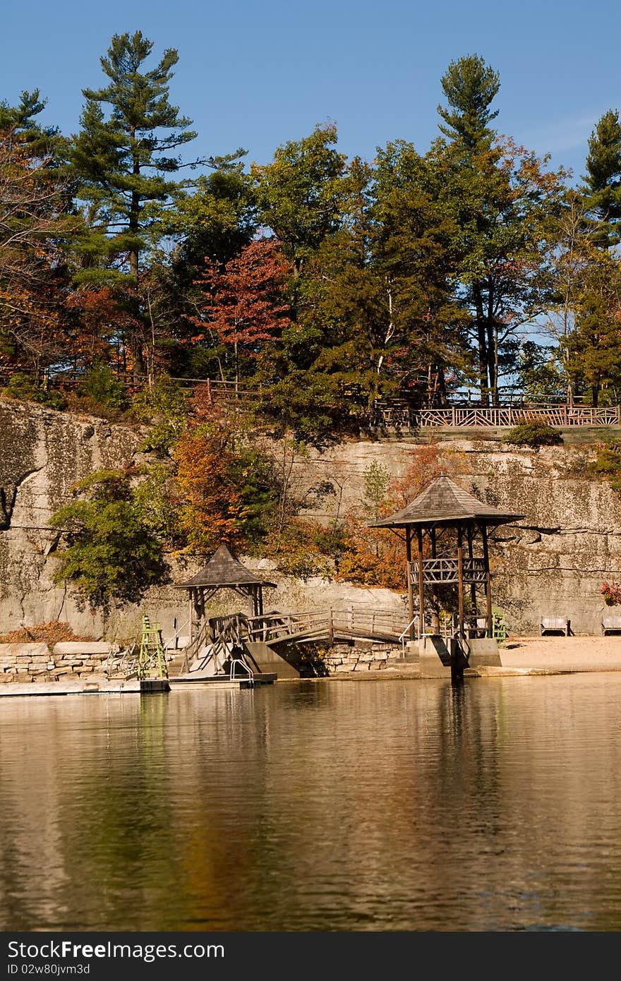 Autumn in the Schawangunk Mountains at Lake Mohonk