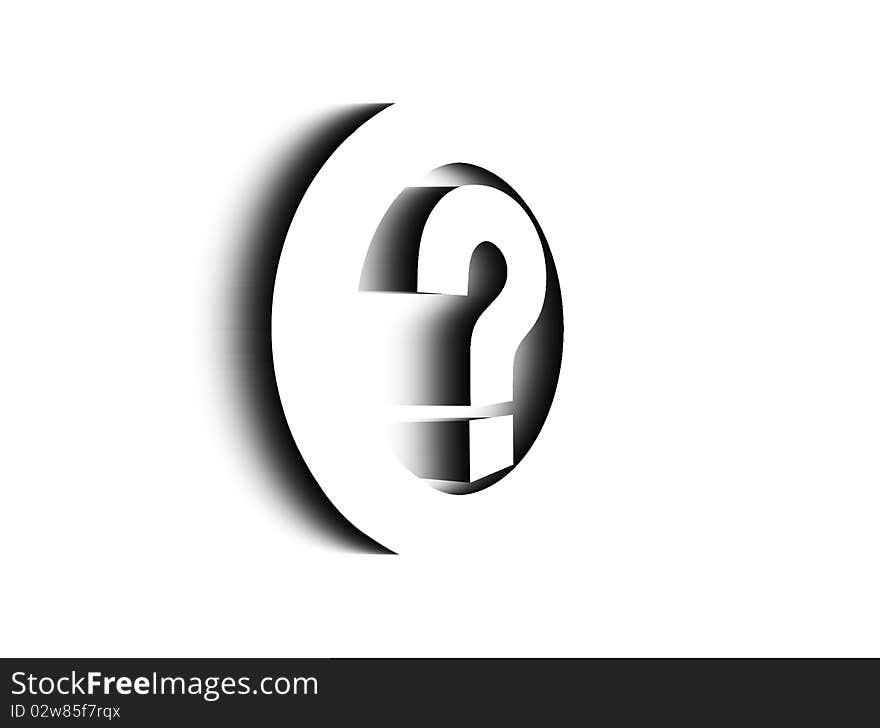 An illustration of question mark on blue background. An illustration of question mark on blue background