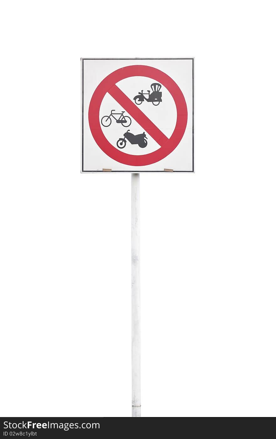 No Passing Sign Bicycle Motorcycle And Moter-t