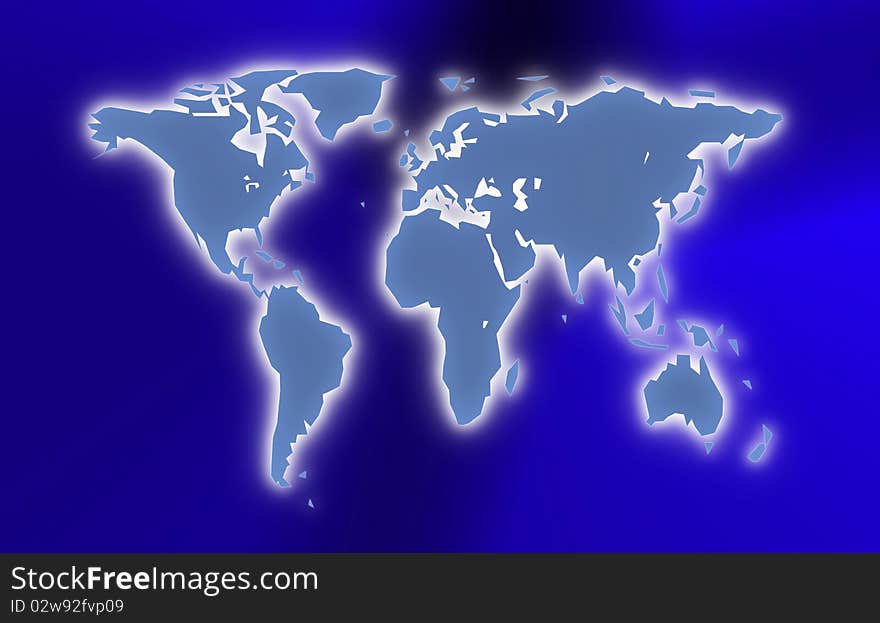 World map illustration