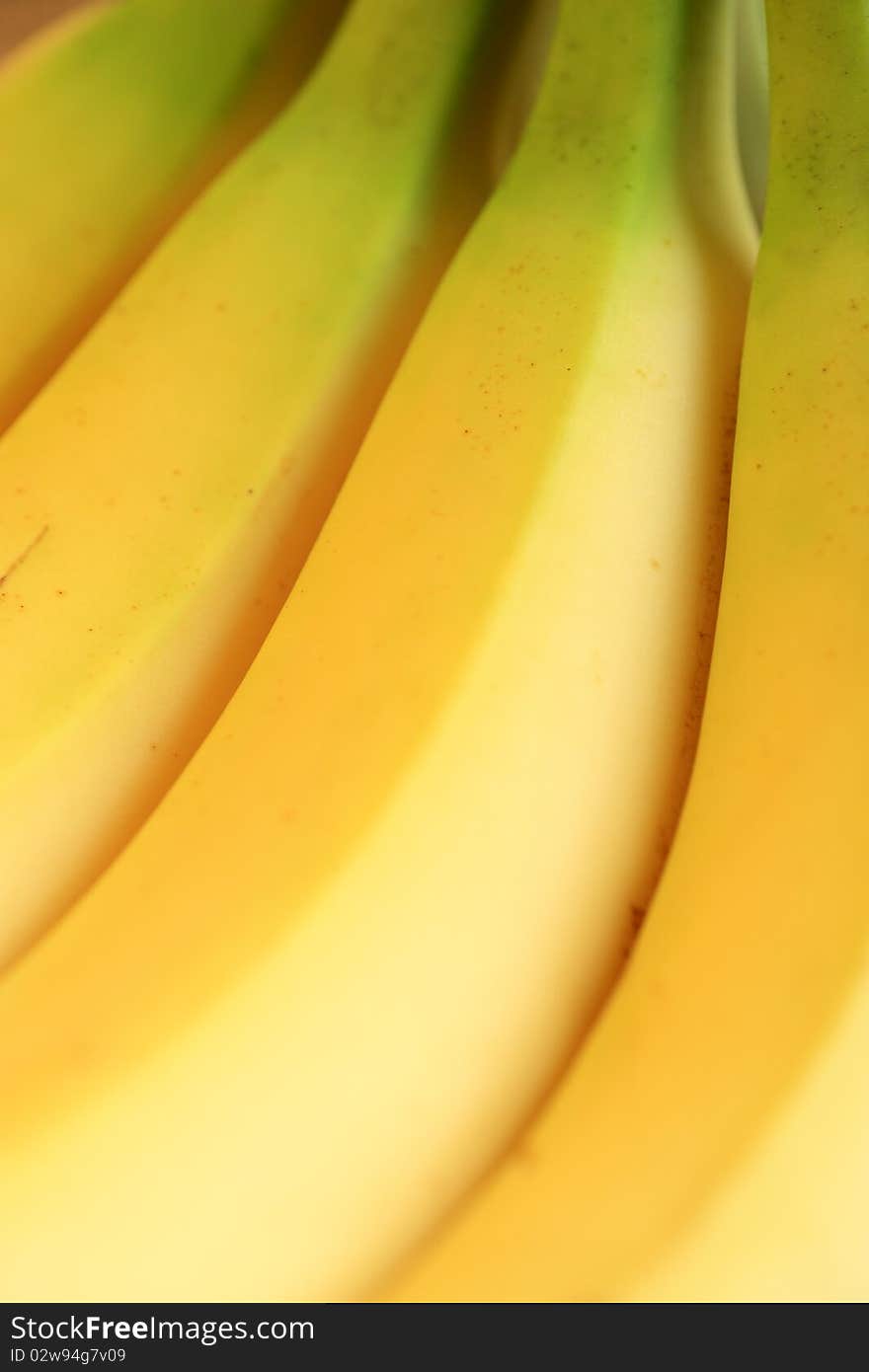 Close up of some bananas