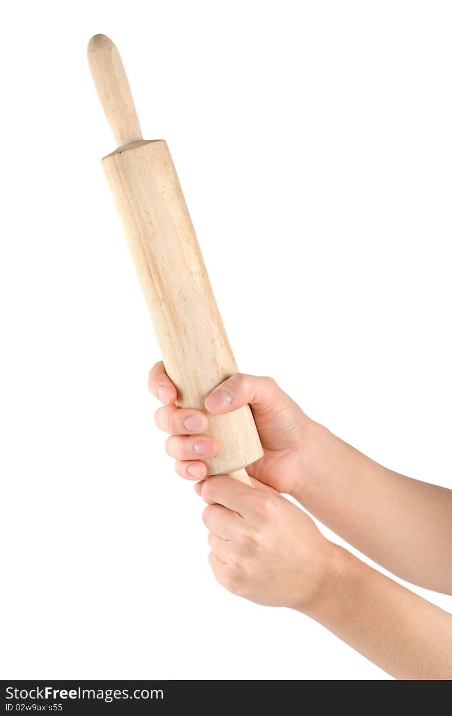 Rolling pin in a human arm