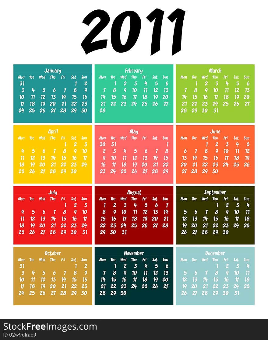 Calendar for 2011