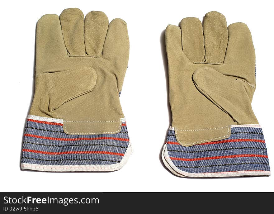 Pair of protective gloves