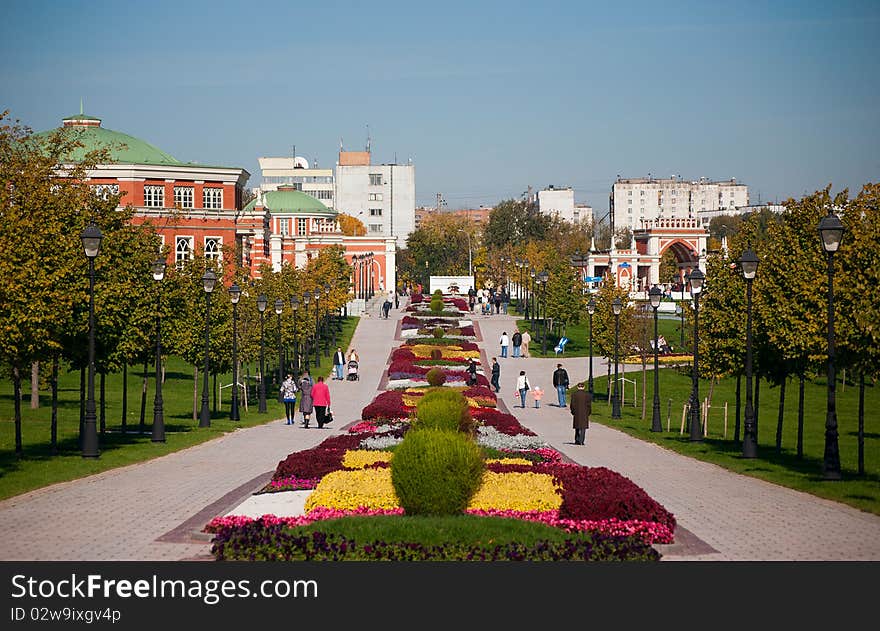 Beautiful photos of autumn park. Moscow.